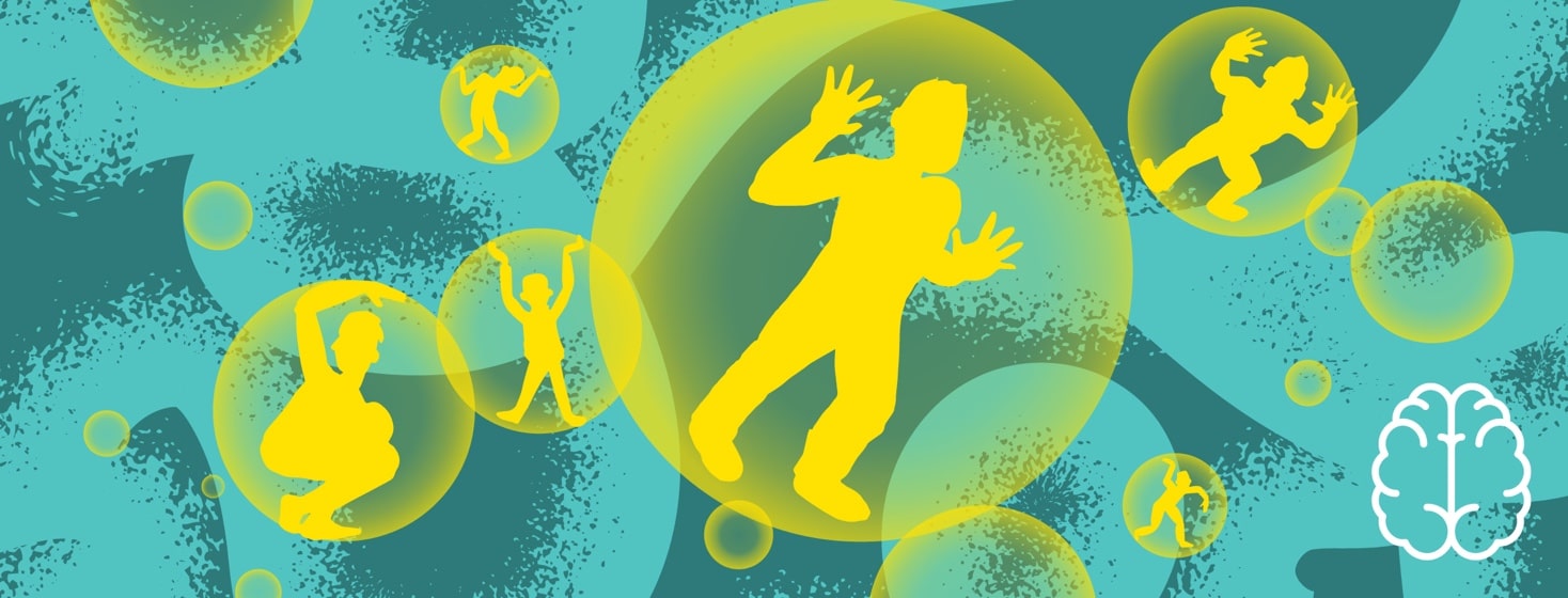 men are isolated in their own bubbles