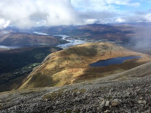 Tony's view from the top of the mountain