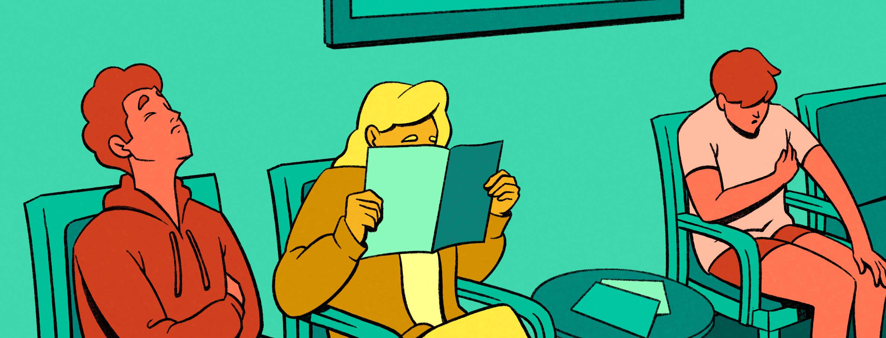 a prostate cancer waiting room experience